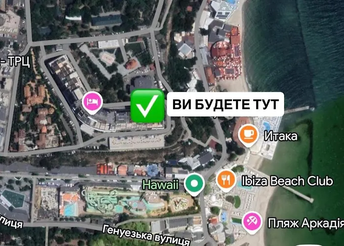 Chalenko Terrace Sea View Arcadia Apartman *